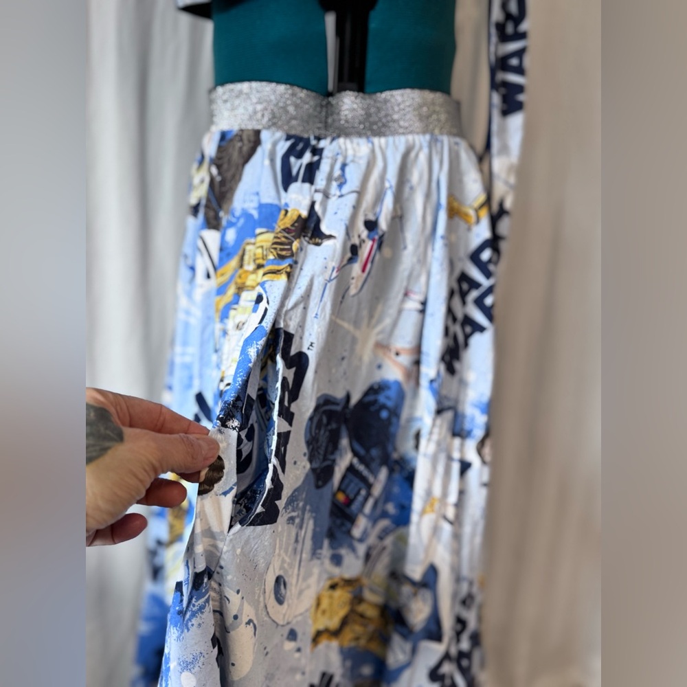Handmade Star Wars Two-Piece Skirt Bandeau Set fits approximate size 10 - Picture 7 of 16